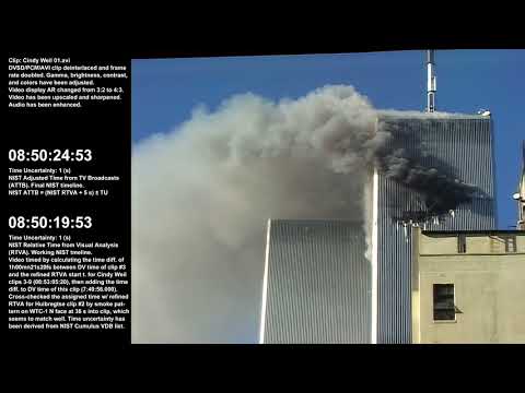 8:50:22am - 8:50:27am / WTC-1 N Face / Raw Video by Cynthia Weil - Part 1 of 6