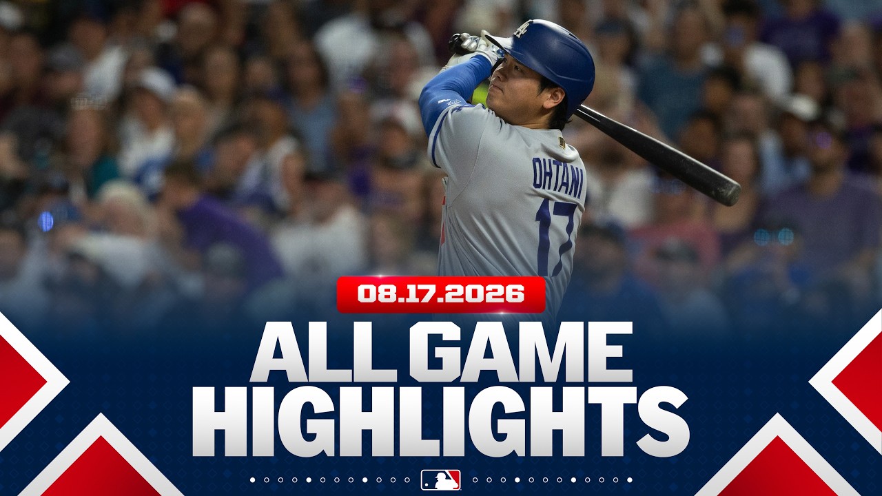Highlights from ALL GAMES on 8/17 (Ohtani homers TWICE, PCA and De La Cruz walk it off and MORE!)