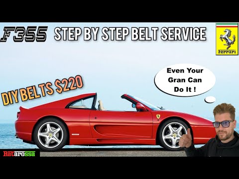 Ferrari 355 Timing Cam Belt Service - Step By Step DIY Guide. Here's How to SAVE $Thousands in Bills