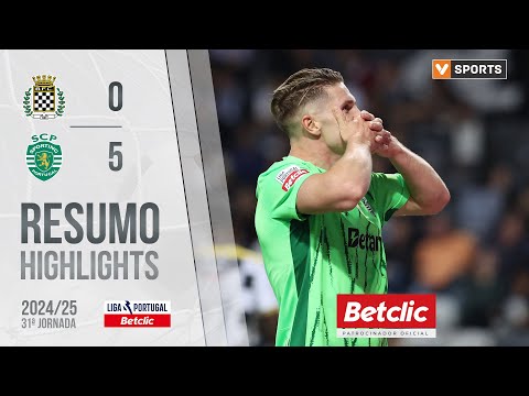 Resumo: Boavista 0-5 Sporting (Liga 24/25 #31)