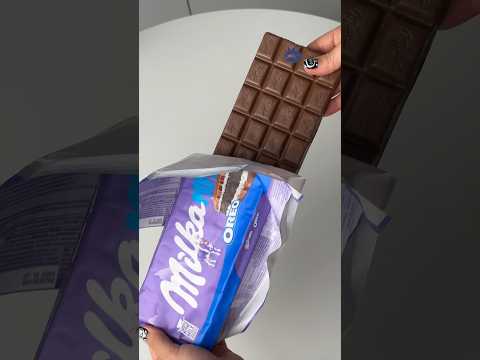 GIANT MILKA&OREO chocolate bar #cookiesopening #oreo #chocolatebars