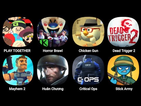 Play Together, Ice Scream: Horror Brawl, Chicken Gun, Dead Trigger 2, Mayhem, Warpath, Critical Ops
