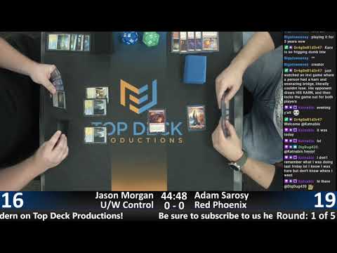 FNM Modern (6/7/19) - Jason Morgan (Azorius Control) vs. Adam Sarosy (Mono-Red Phoenix)