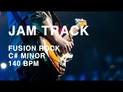 Easy Uplifting Groove Fusion Rock Jam Track in C#minor BPM 140