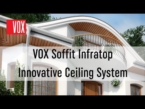 Vox soffit ceiling panels, thickness: 1.2 mm