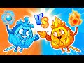 Fire Vs Water Hot Or Cold Challenge For Avocado Baby Best Kids Cartoon By Pit Penny Stories