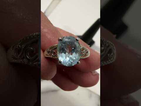 Blue Spinel Ring 925 sterling silver size 7 inner peace and truth.” #reseller #sale #crystals #reiki
