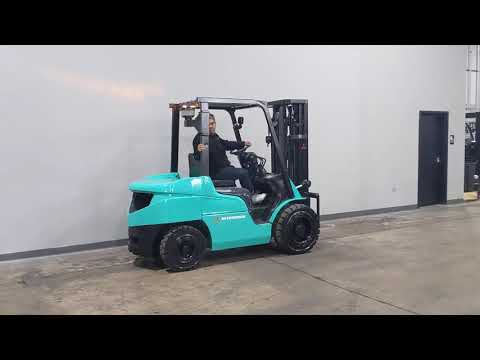2013 Mitsubishi FD30N 6000lb Pneumatic Diesel Forklift STK 9837