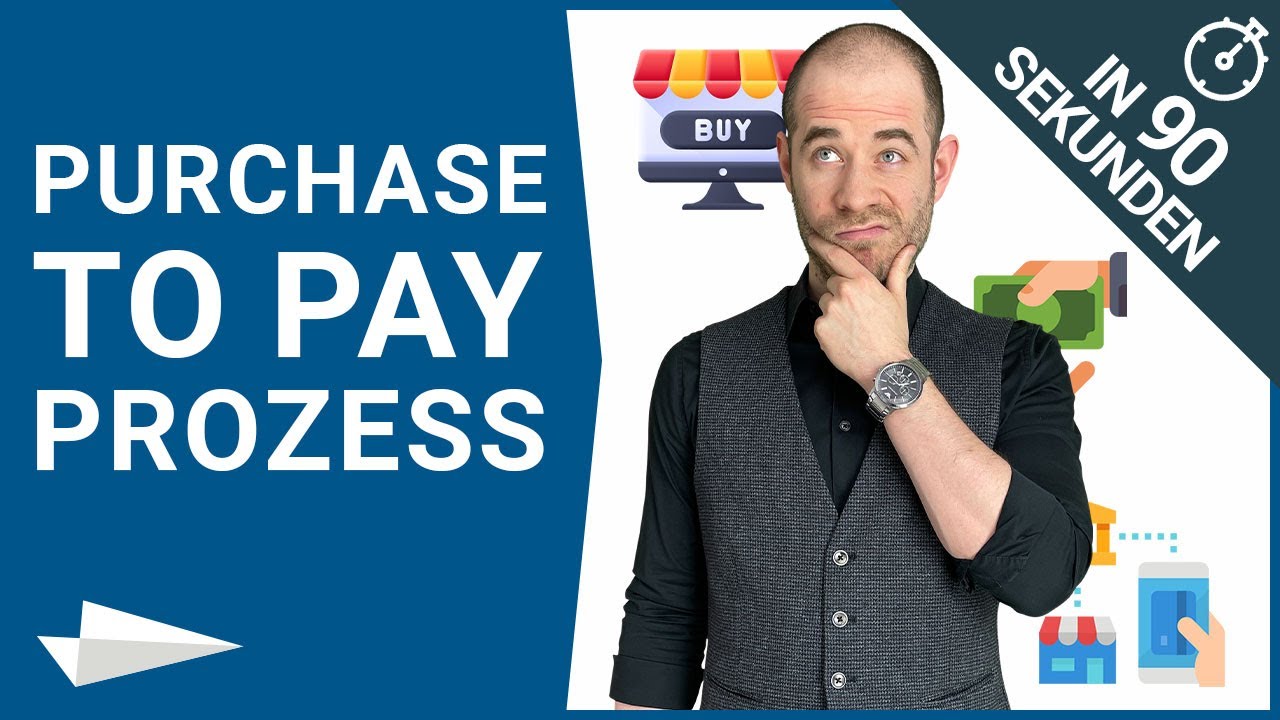 Purchase To Pay Prozess (PTP, P2P) auf Deutsch in 90 Sekunden (Procure To Pay)