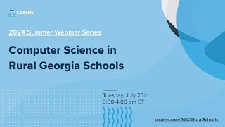 Computer Science in Rural Georgia Schools thumbnail