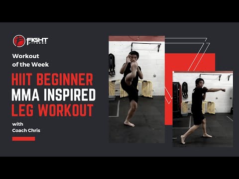 45 Minute HIIT Beginner MMA Inspired Leg Workout - Bodyweight