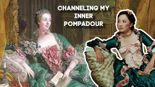 I made the Madame de Pompadour Gown in order to recreate the Boucher portrait || 18th century sewing