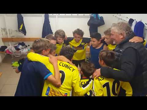 cri de victoire des U13 de l' AS Cuincy contre CHTS de Somain