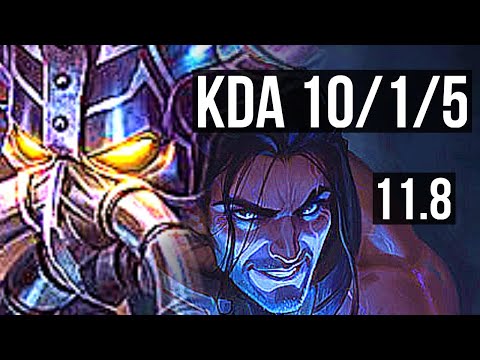 KASSADIN vs SYLAS (MID) | Rank 4 Kass, 10/1/5, Legendary | EUW Challenger | v11.8