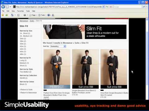 Video 1 - Eye Tracking Usability Research of Marks & Spencer