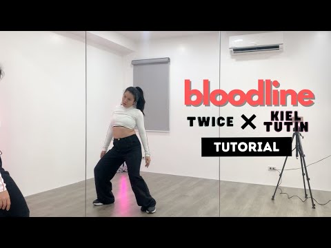 TWICE MOMO, CHAEYOUNG, TZUYU x Kiel Tutin 'bloodline' Tutorial (Slowed & Mirrored) | heymisstatj