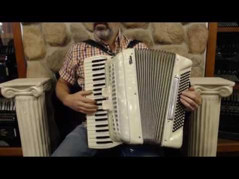 2348 - Ivory Crucianelli Video Piano Accordion LM 41 120 $595