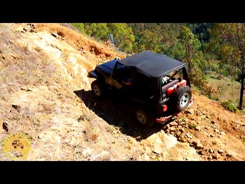 4x4 Action - Part 3 - Jeep Wrangler hill climb with rock ledges @ City View 4wd Park