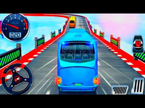 Crazy Bus Stunt Driving Impossible - Car Racing Bus Simulator Android Gameplay