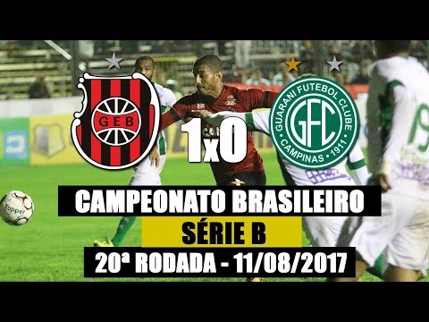 G.E.Brasil 1x0 Guarani - Série B 2017 - 11/08/2017