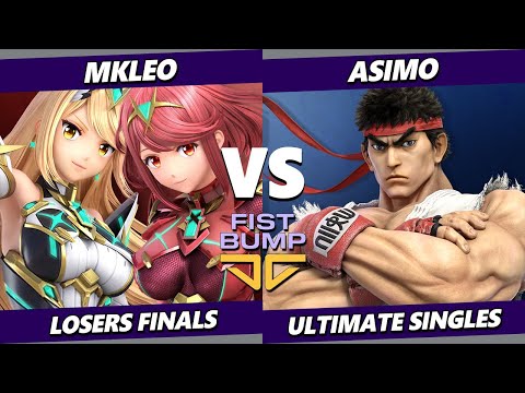 Fist Bump III LOSERS FINALS - MkLeo (Pyra Mythra) Vs. Asimo (Ryu) Smash Ultimate - SSBU