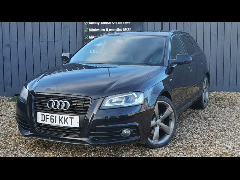 2012 61 AUDI A3 2.0 SPORTBACK TDI S LINE SPECIAL EDITION 5d 138 BHP WALK AROUND VIDEO