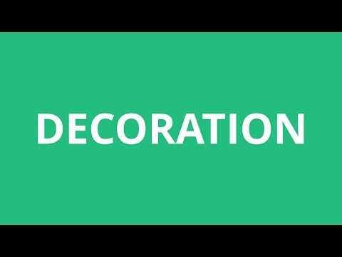 YouTube video about: How to pronounce decorative?