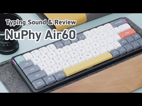 NuPhy Air60 Typing Sound Test & Review | Tape MOD, Case Foam MOD | Gateron Red Low Profile | 4K