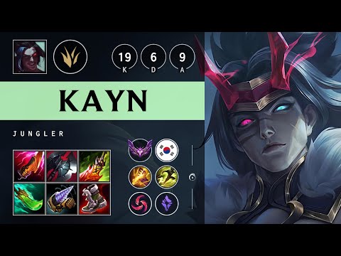 Kayn Jungle vs Kha'Zix: Triple Kill, Legendary - KR Master Patch 25.S1.2