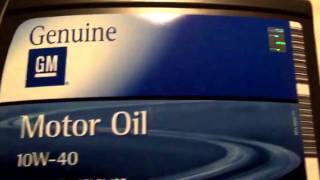 GM Motor Oil Semi Synthetic 10W-40 5л (93165216) - відео 1