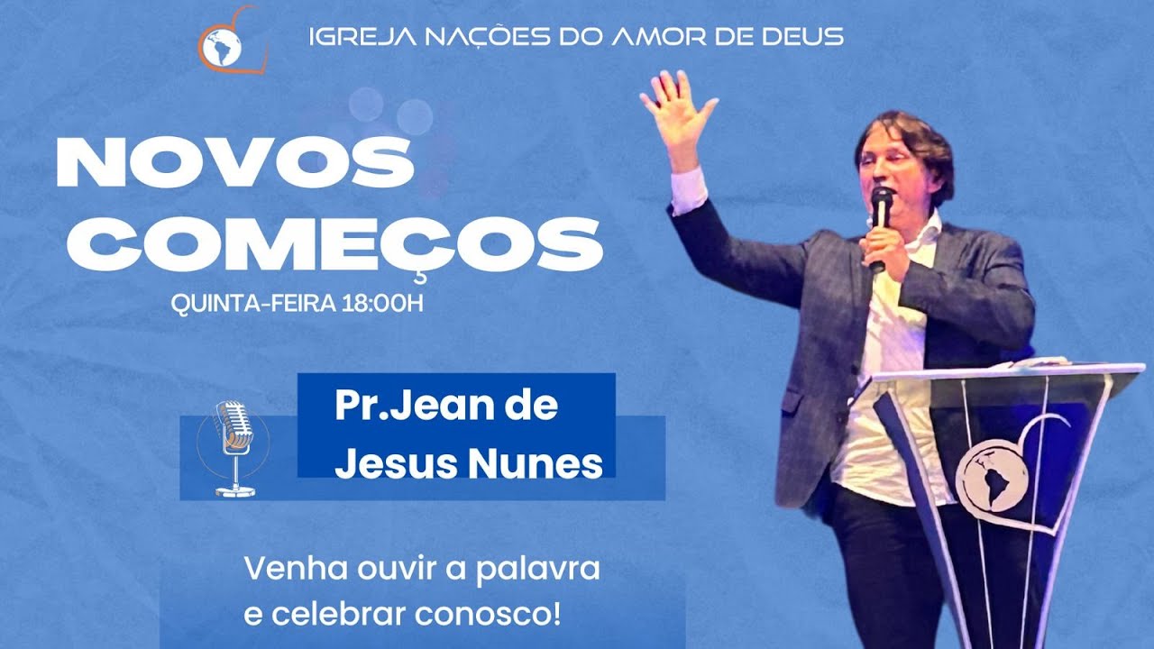 Culto | Novos Começos | Quinta | 19h | 10 Out 2024