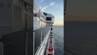 On board Cunard Queen Victoria cruise ship close to Spain