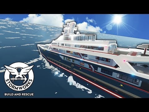 LUXURY SUPER YACHT VS TSUNAMI! - Stormworks Multiplayer Gameplay - Sinking Ship Survival