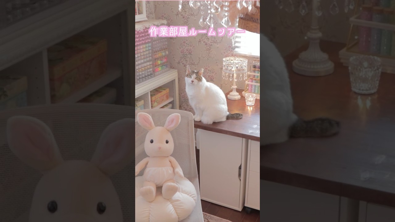 作業部屋ルームツアー #anzukitty #ハンドメイド