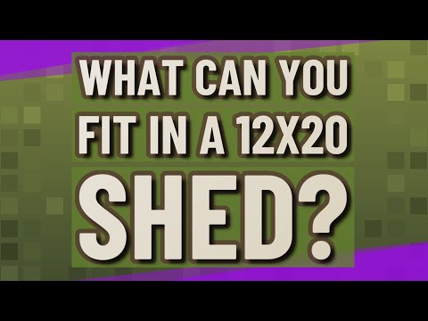 What can you fit in a 12x20 shed?