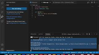 [Mac OS] How to run C:C++ project in Visual Studio Code