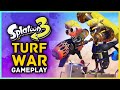 Splatoon 3 - NEW Turf War Multiplayer Gameplay - New Weapons, Items & More!