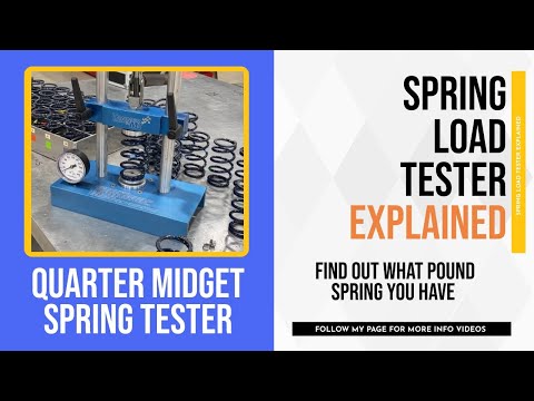 Quarter Midget Shock Spring Load Tester - Explained
