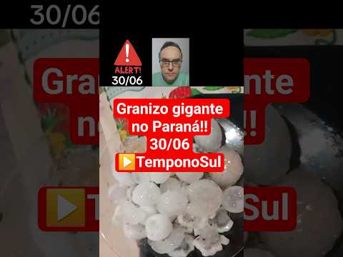 Granizo no Paraná!!30/06#clima #granizo #tempestade #shorts