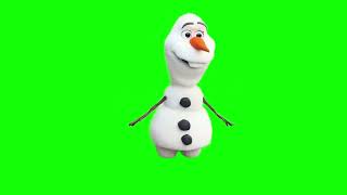 Olaf dying green screen