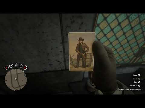 Famous Gunslingers Cigarette Card 11 - Jim "Boy" Calloway - Map Location - RDR2