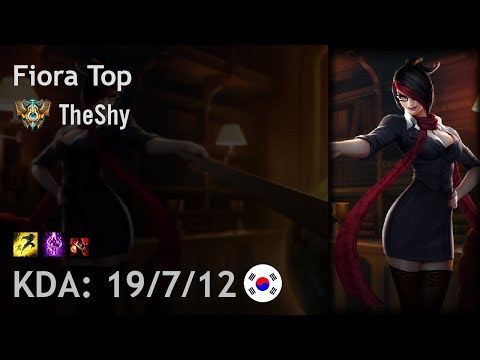 Fiora Top vs Yasuo - TheShy - KR Challenger Patch 7.18