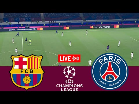 🔴Barcelona vs PSG LIVE. UEFA Champions League 25/26 Full Match - VideoGame Simulation
