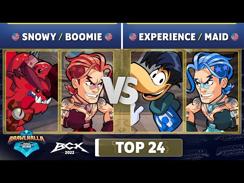 Snowy & Boomie vs. Experience & Maid - Top 24 - Brawlhalla World Championship 2022