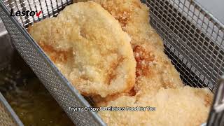 Look Here! Fried 664g Chicken Steak & 761g Chips 8 Minute! #lestov #frying #food