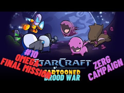 Starcraft Cartooned Campaign #56| Brood War Zerg Campaign #10 | Final Mission-Omega