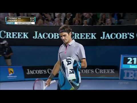R.Federer Vs J.W.Tsonga Australian Open 2013 QF