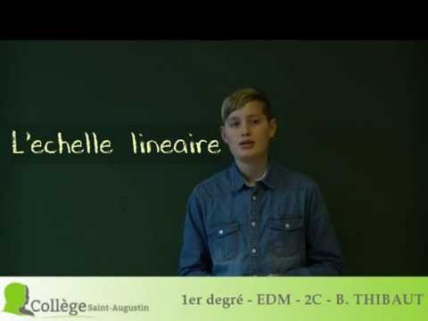 Calculer une distance avec une échelle linéaire