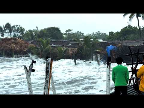 Paso de la tormenta tropical Cristina, en Puerto Corinto, Chinandega hoy 09 de junio 2026