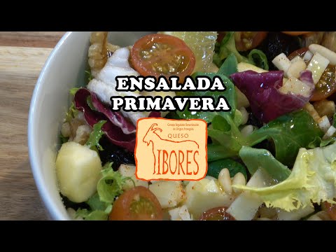 Ensalada primavera con Queso Ibores